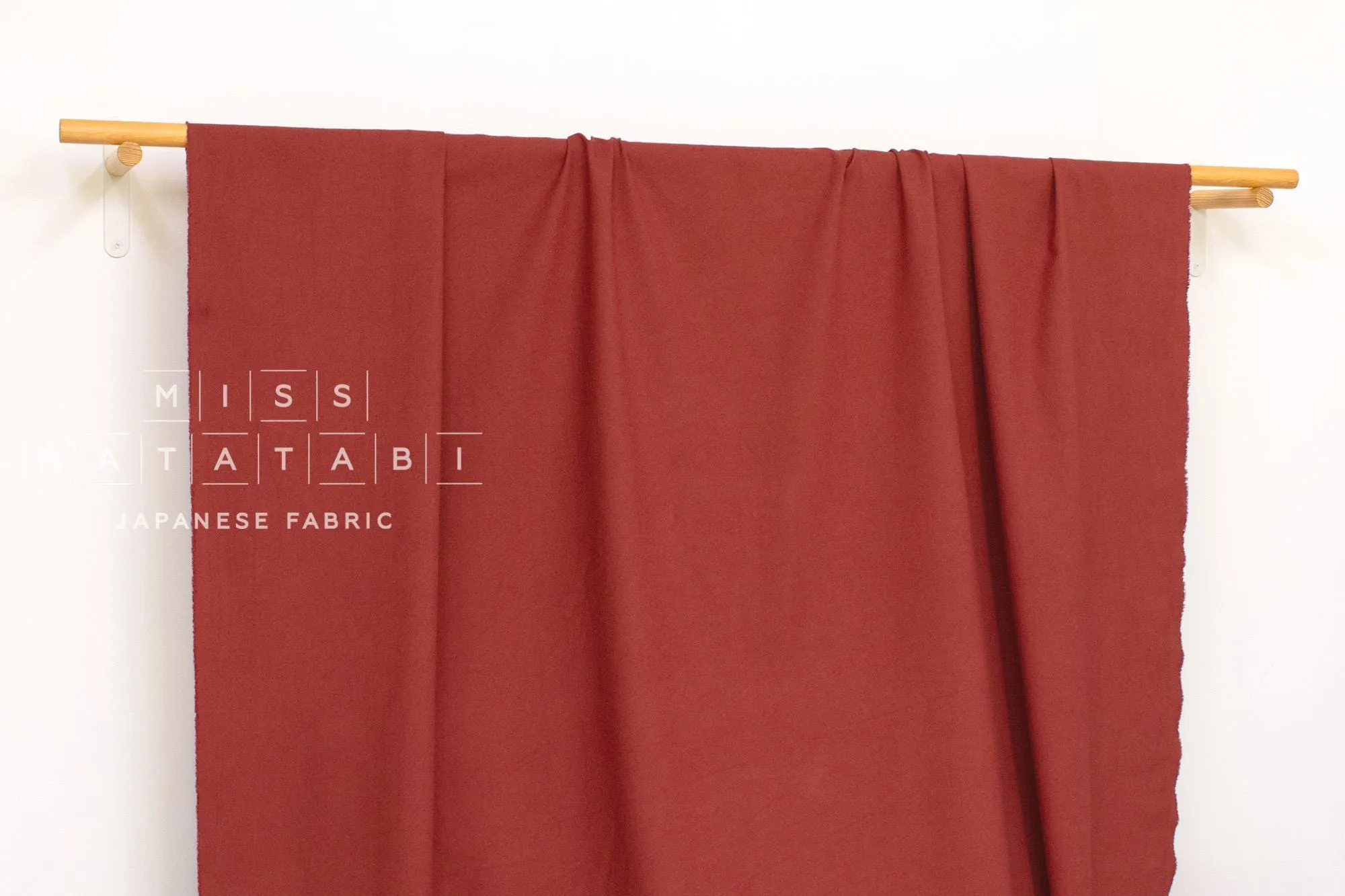 DEADSTOCK Shokunin Collection Shusseidaki Linen Wool Blend - cherry