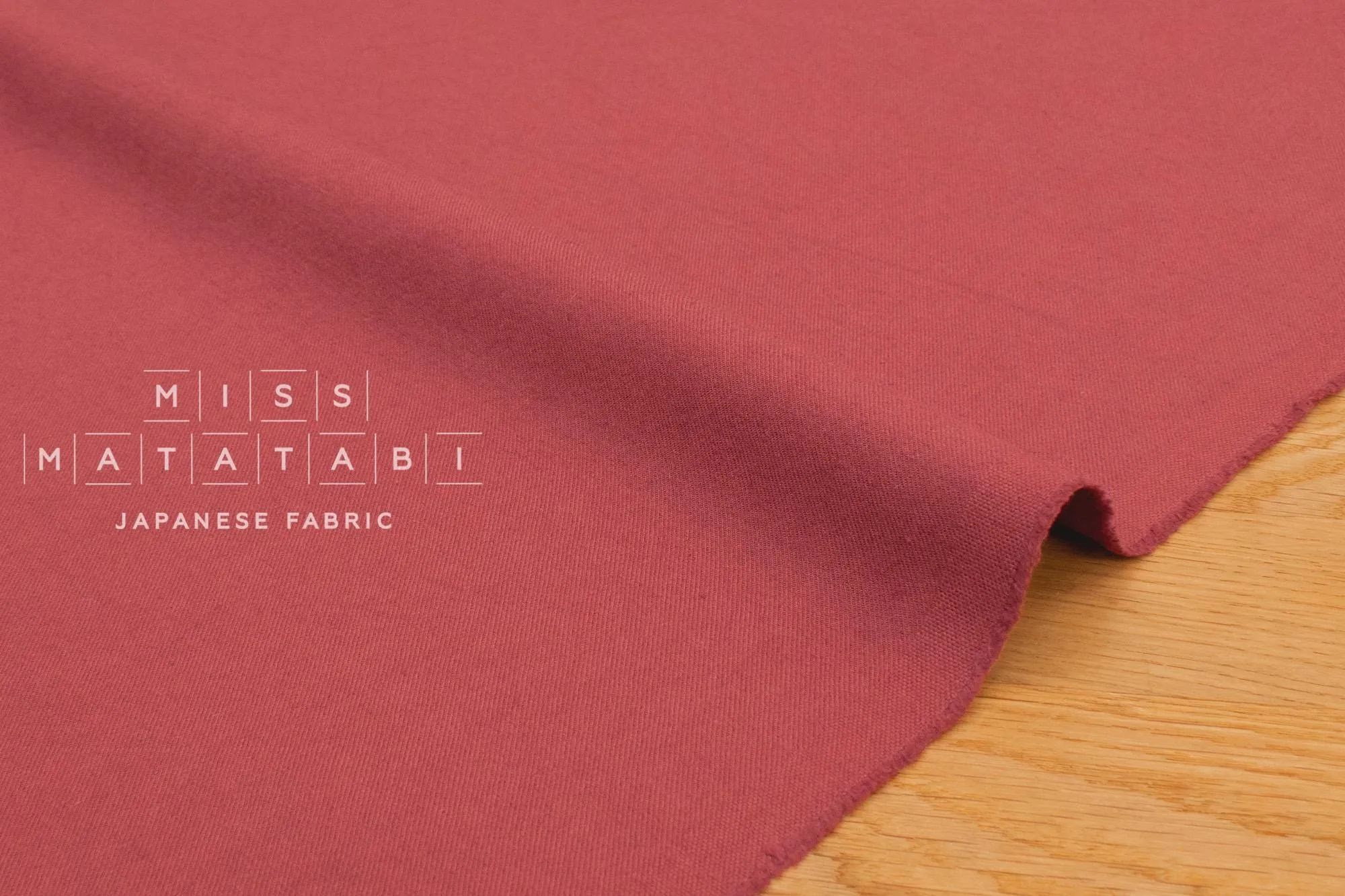 DEADSTOCK Shokunin Collection Shusseidaki Linen Wool Blend - cherry