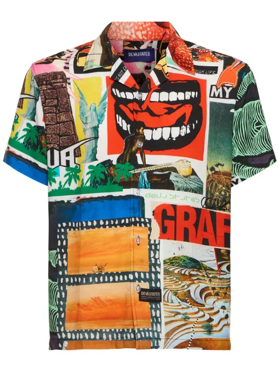 Deva States   Nusa Souvenir printed short sleeve shirt 