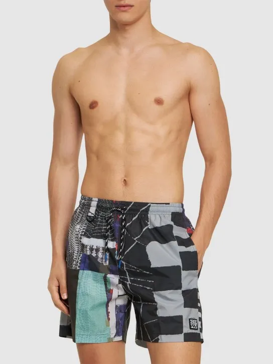 Deva States   Particula printed nylon shorts 