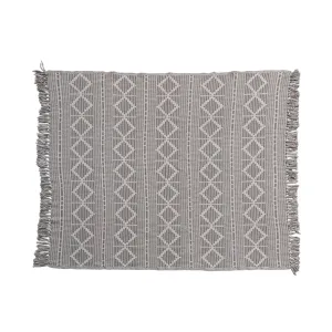 Diamond Pattern Cotton Throw Blanket