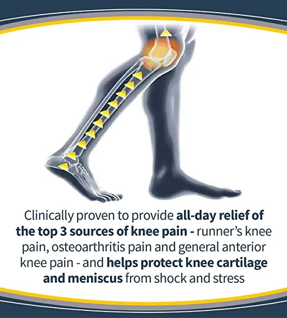 Dr. Scholl's Knee Pain Relief Orthotics // Immediate and All-Day Knee Pain Relief Including Pain from Runner’s Knee (for Men's 8-14)
