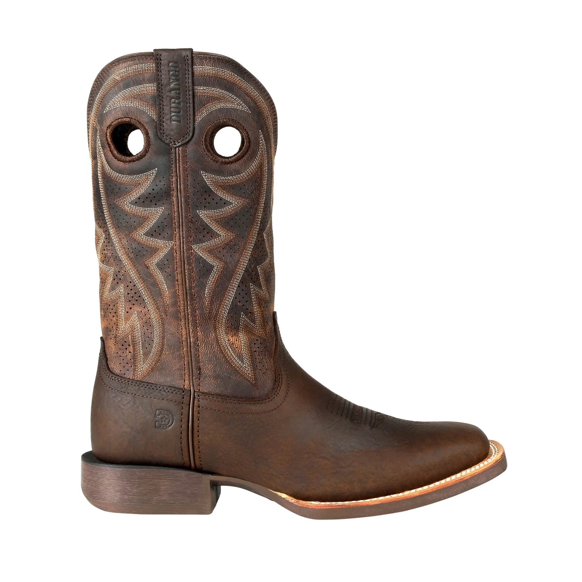 Durango Men's Rebel Pro Bay Brown Ventilated Leather Square Toe Boot DDB0264