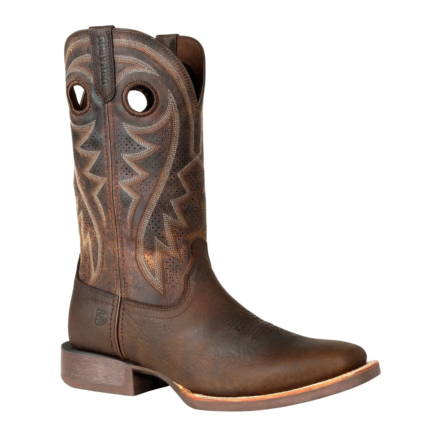 Durango Men's Rebel Pro Bay Brown Ventilated Leather Square Toe Boot DDB0264