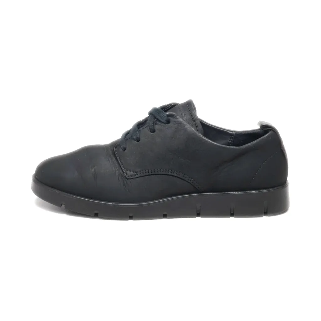 Ecco Lace Ups Canvas Black Colour For Women
