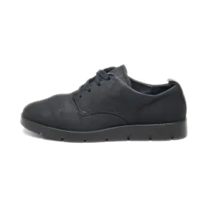 Ecco Lace Ups Canvas Black Colour For Women