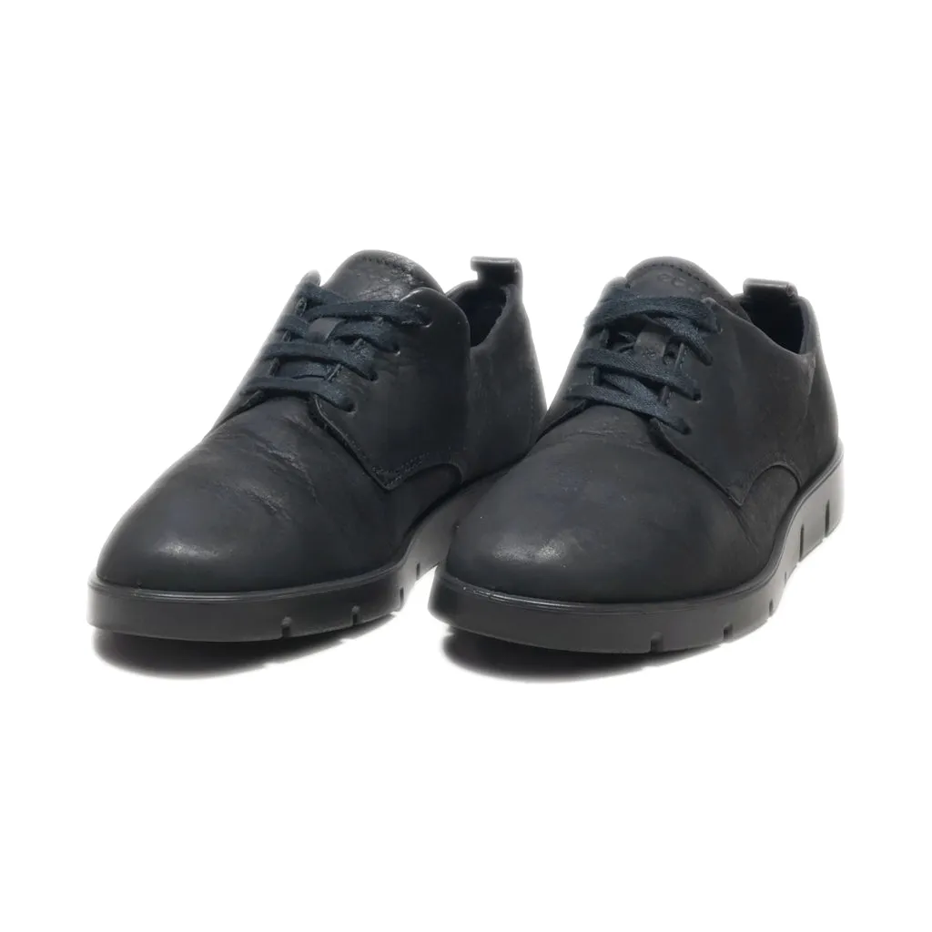 Ecco Lace Ups Canvas Black Colour For Women