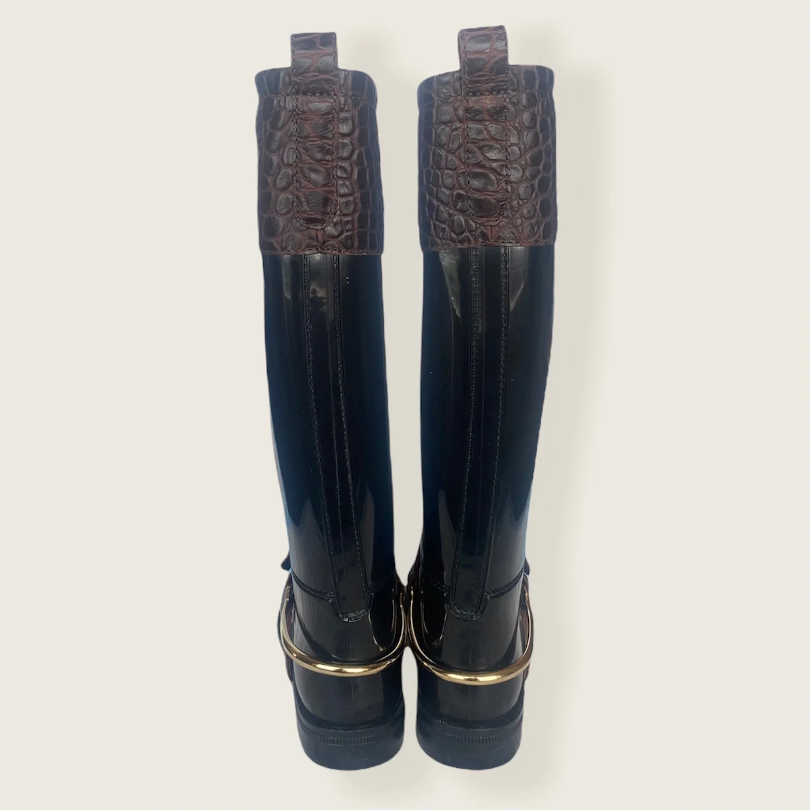Equestrian Style Rain Boots