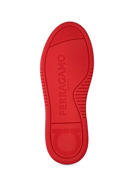 Ferragamo   Dennis leather sneakers 