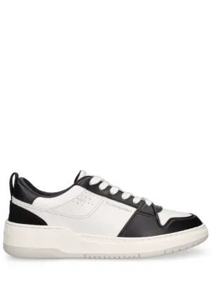 Ferragamo   Dennis leather sneakers 