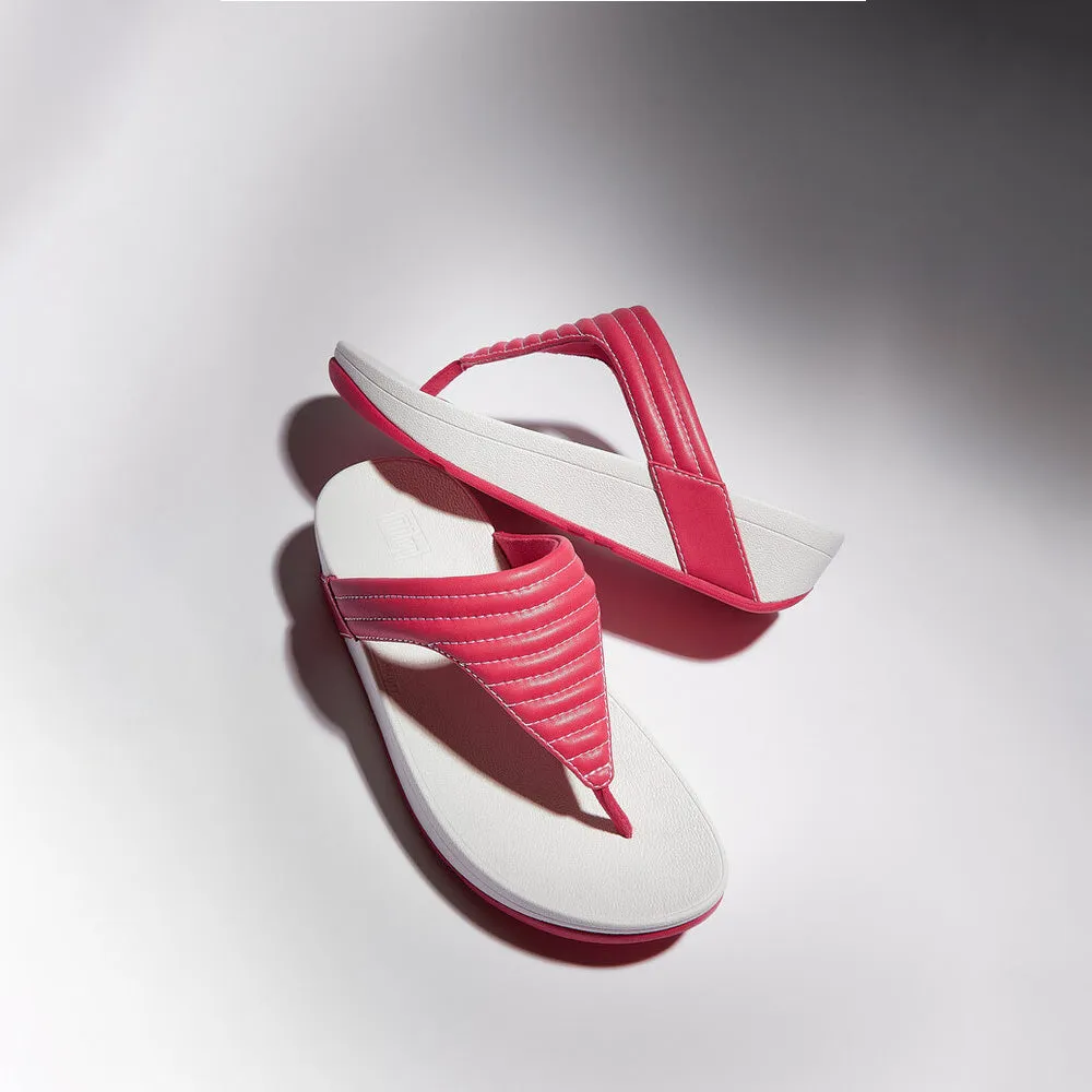 FitFlop x Song Hye Kyo <br>LOTTIE Contrast-Stitch Padded Toe-Post Sandals