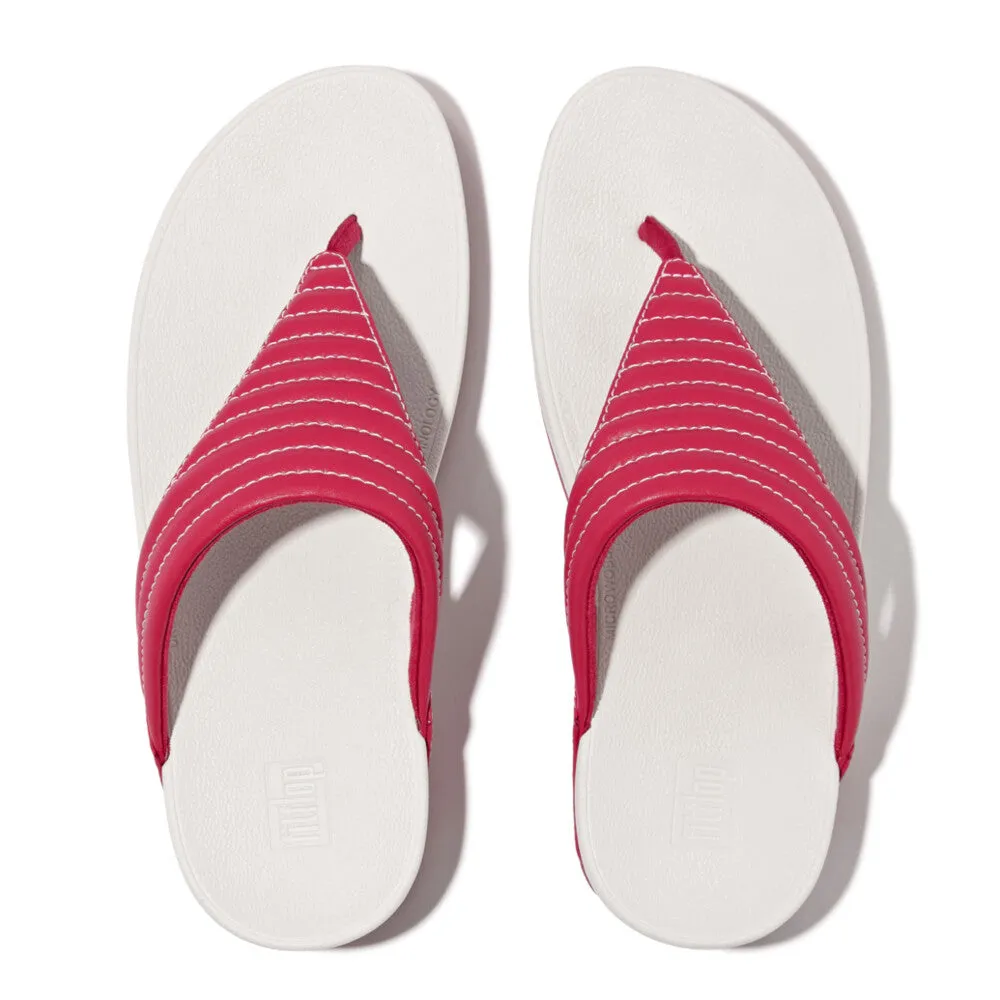 FitFlop x Song Hye Kyo <br>LOTTIE Contrast-Stitch Padded Toe-Post Sandals