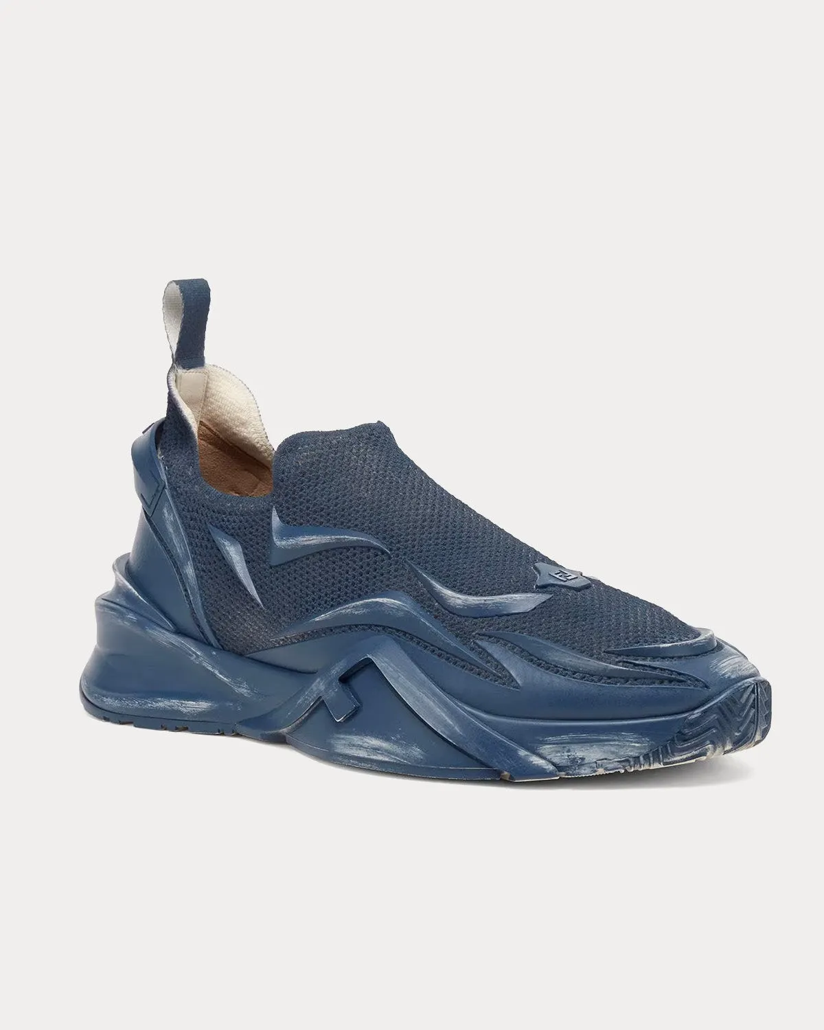 Flow Mesh Blue Slip On Sneakers