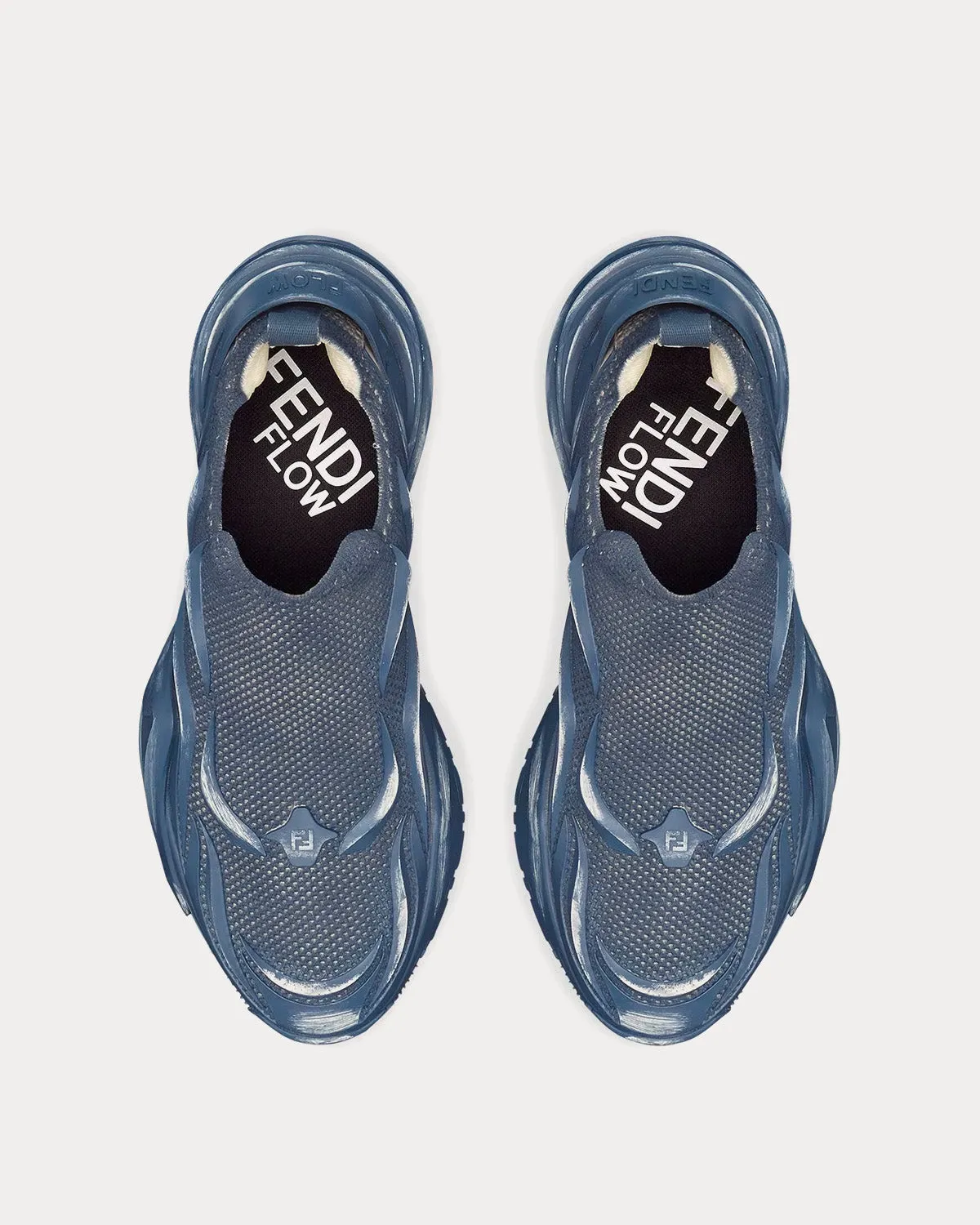 Flow Mesh Blue Slip On Sneakers
