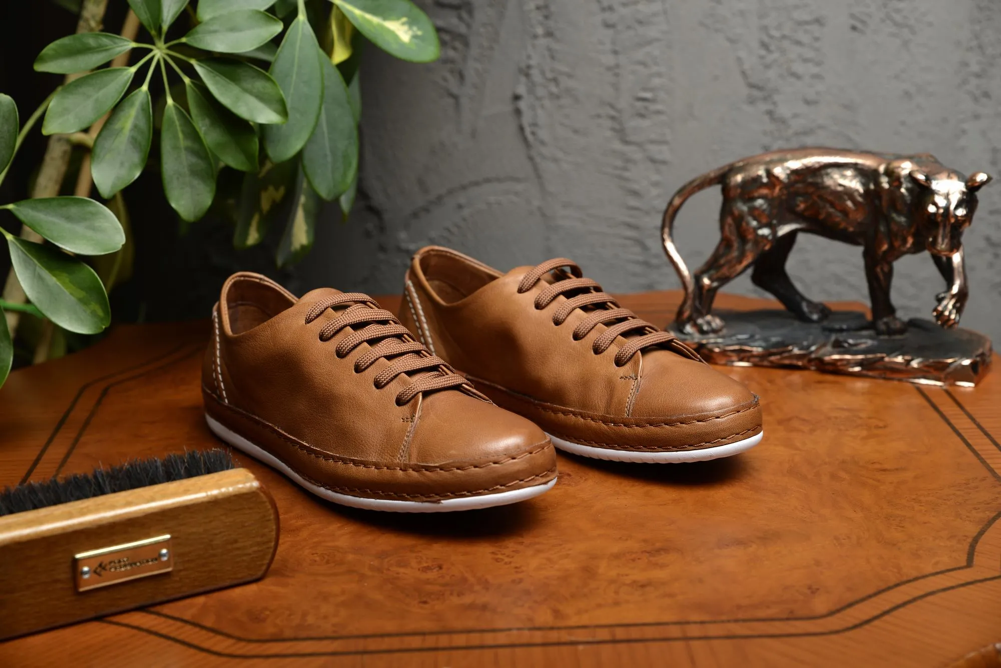 FOOT FEDERATION DERBY WOMEN'S SNEAKER TOBACCO