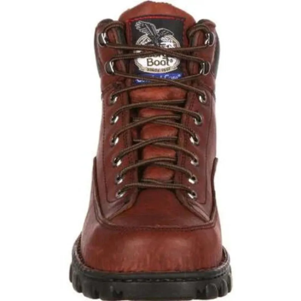 Georgia Boot Eagle Light Men's Load Steel Toe Work Boots G6395 In Brown