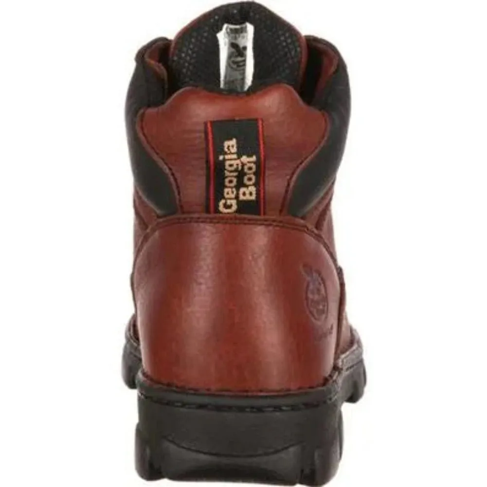 Georgia Boot Eagle Light Men's Load Steel Toe Work Boots G6395 In Brown