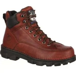 Georgia Boot Eagle Light Men's Load Steel Toe Work Boots G6395 In Brown