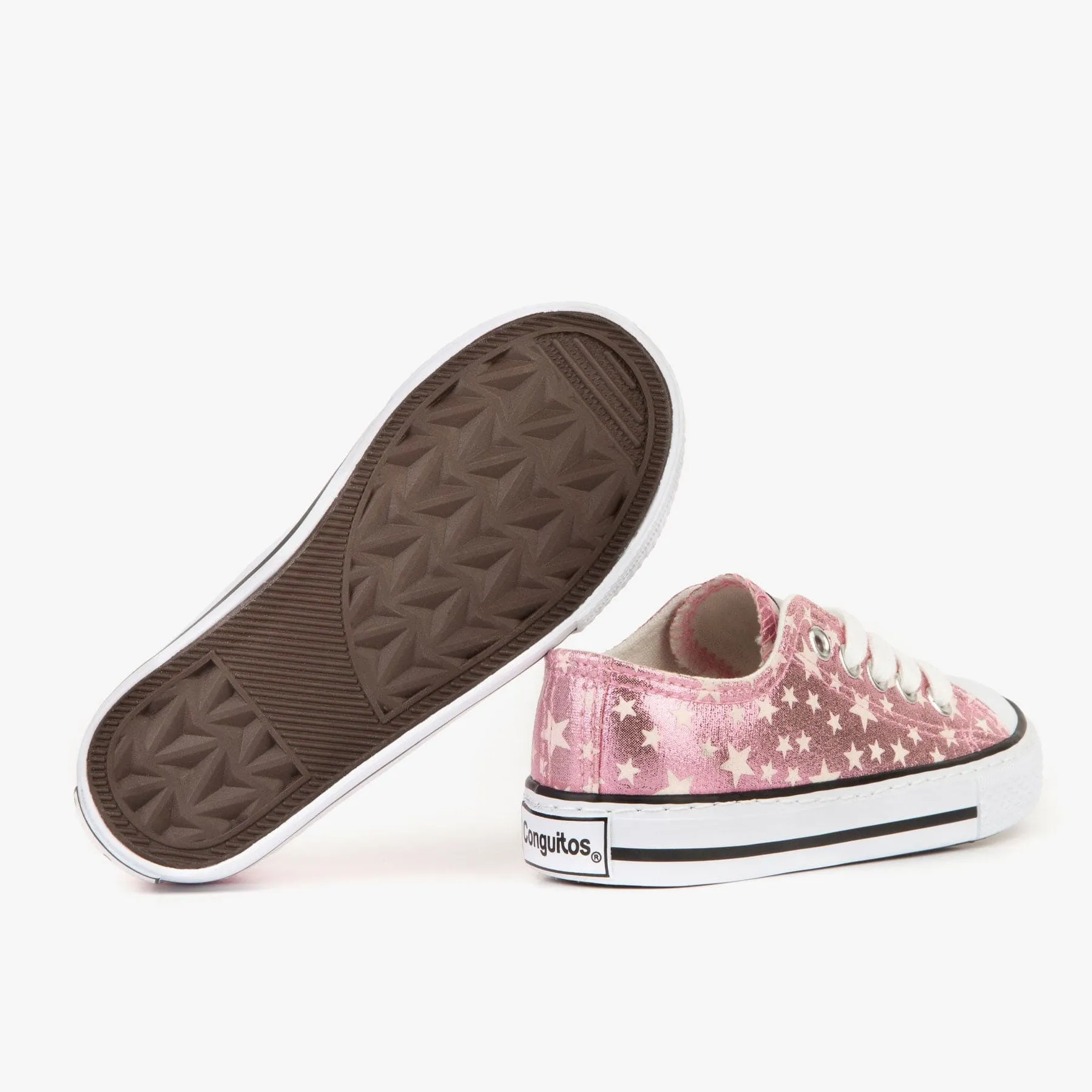 Girl's Pink Stars Sneakers