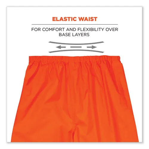 Glowear 8916 Class E Lightweight Hi-vis Rain Pants, 2x-large, Orange, Ships In 1-3 Business Days