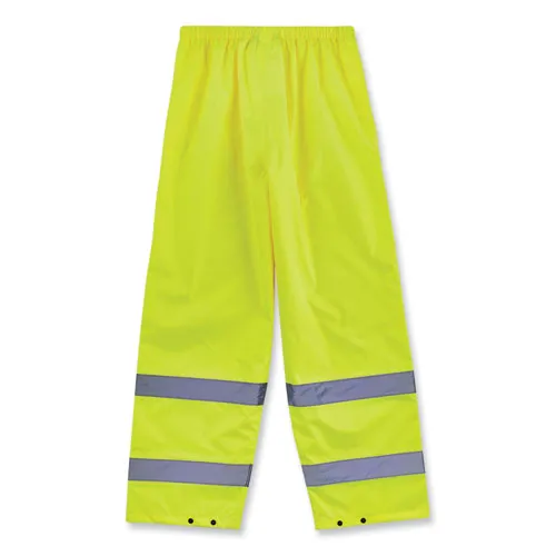 Glowear 8916 Class E Lightweight Hi-vis Rain Pants, Small, Lime, Ships In 1-3 Business Days