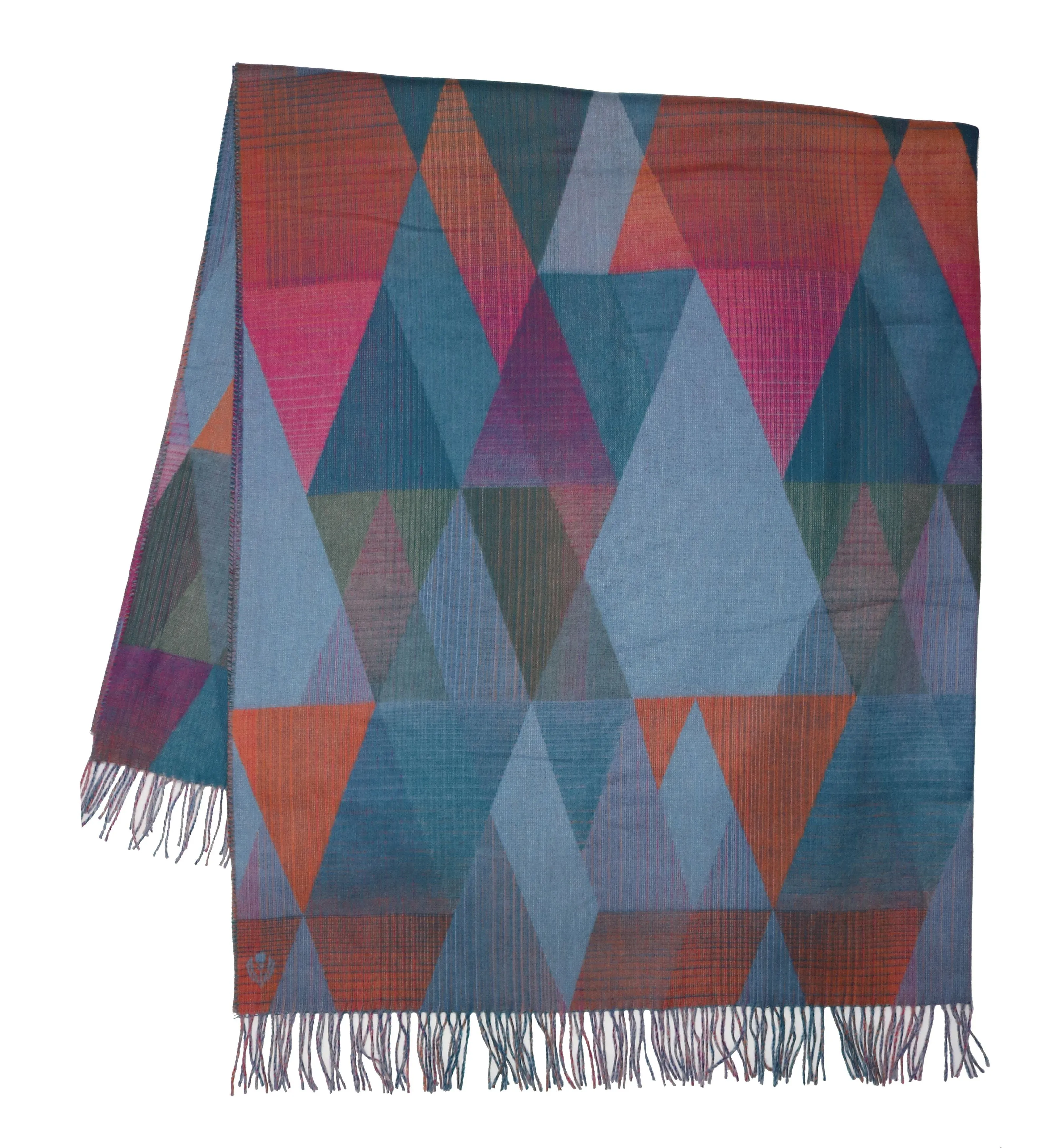 Gradient Triangles Woven Cashmink Throw