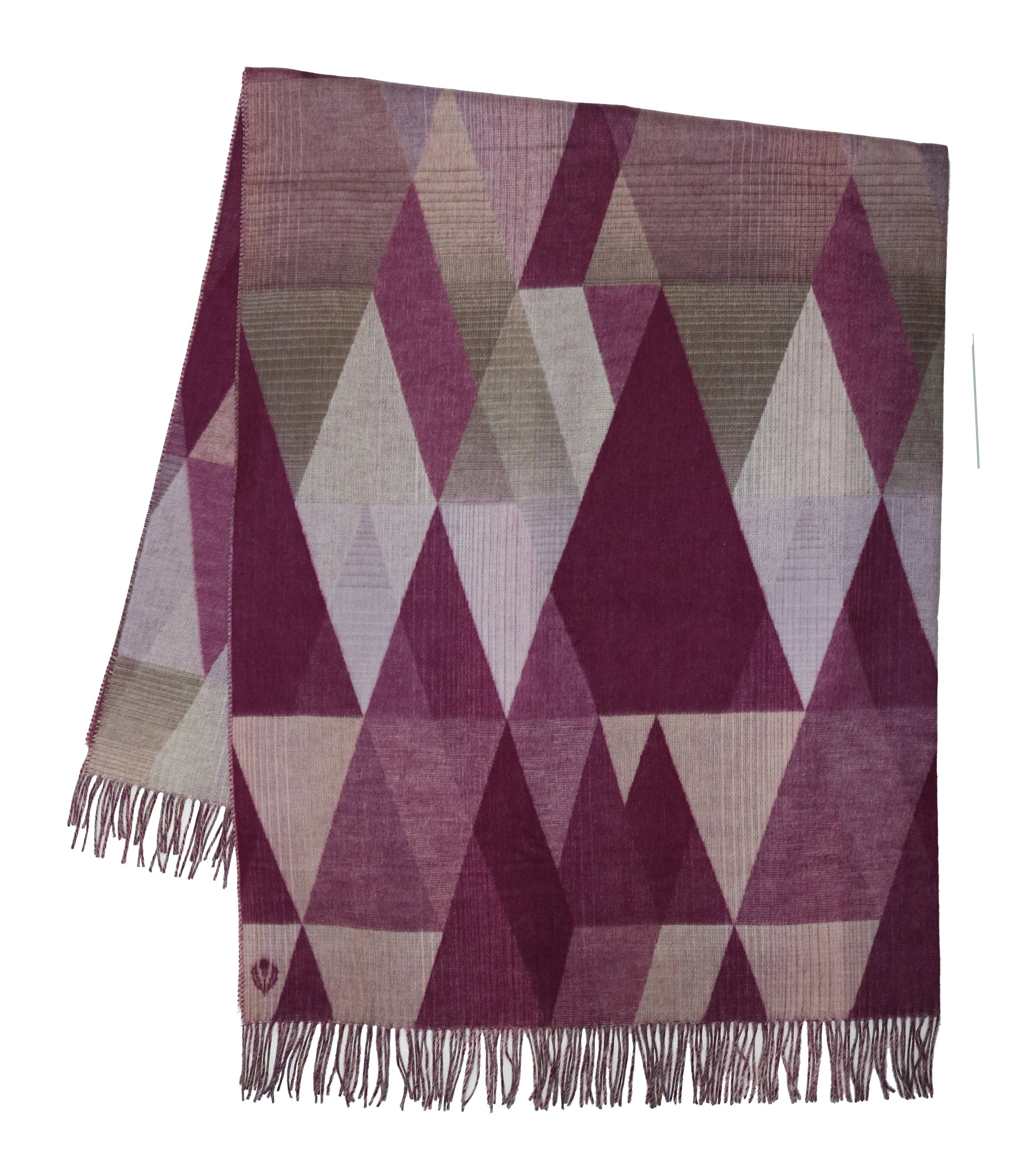 Gradient Triangles Woven Cashmink Throw
