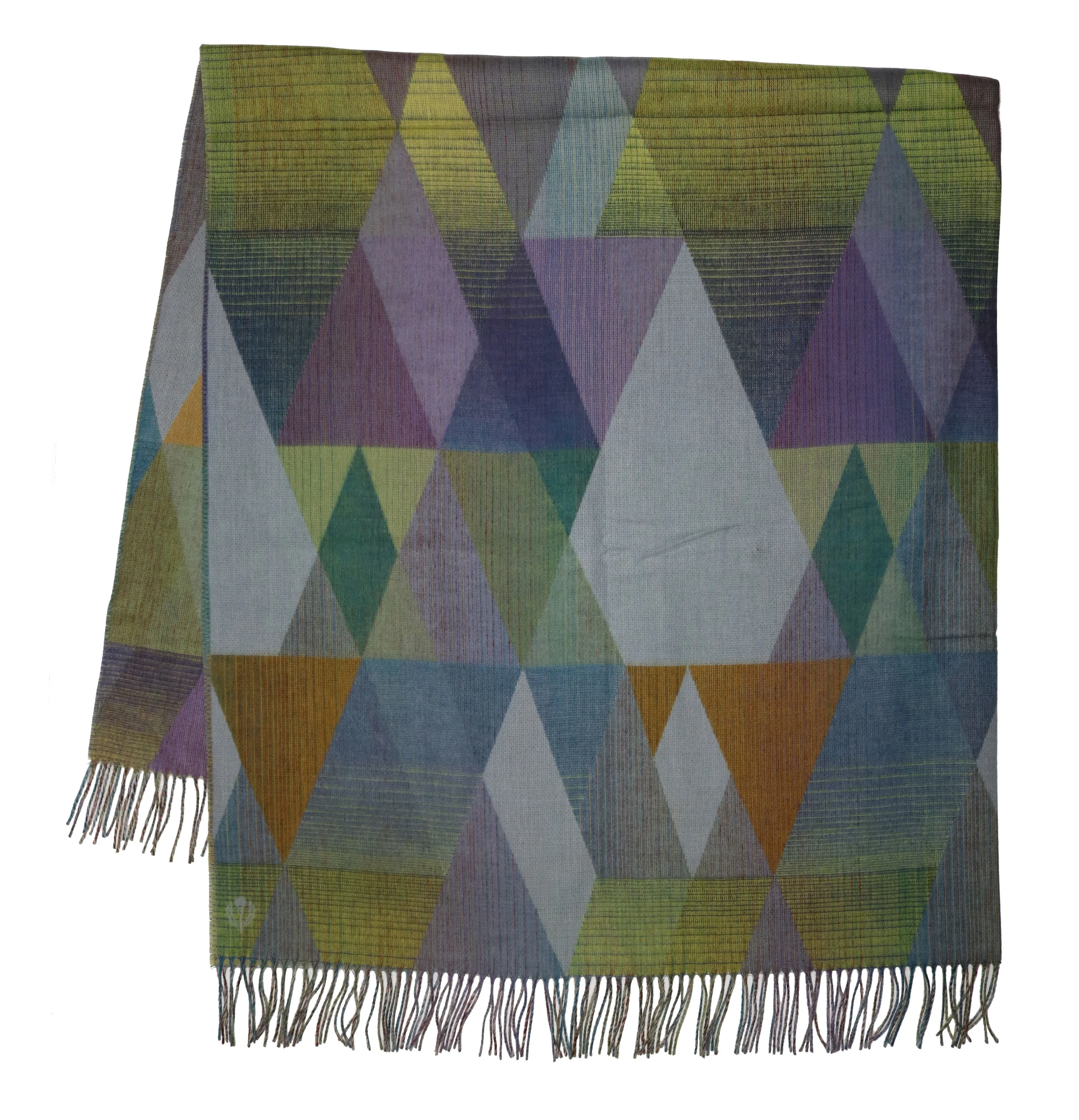 Gradient Triangles Woven Cashmink Throw
