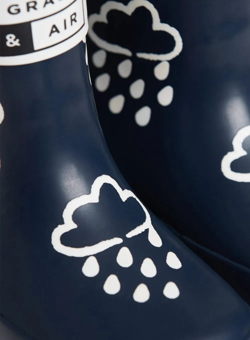 Grass & Air Colour Reveal Wellies in Navy