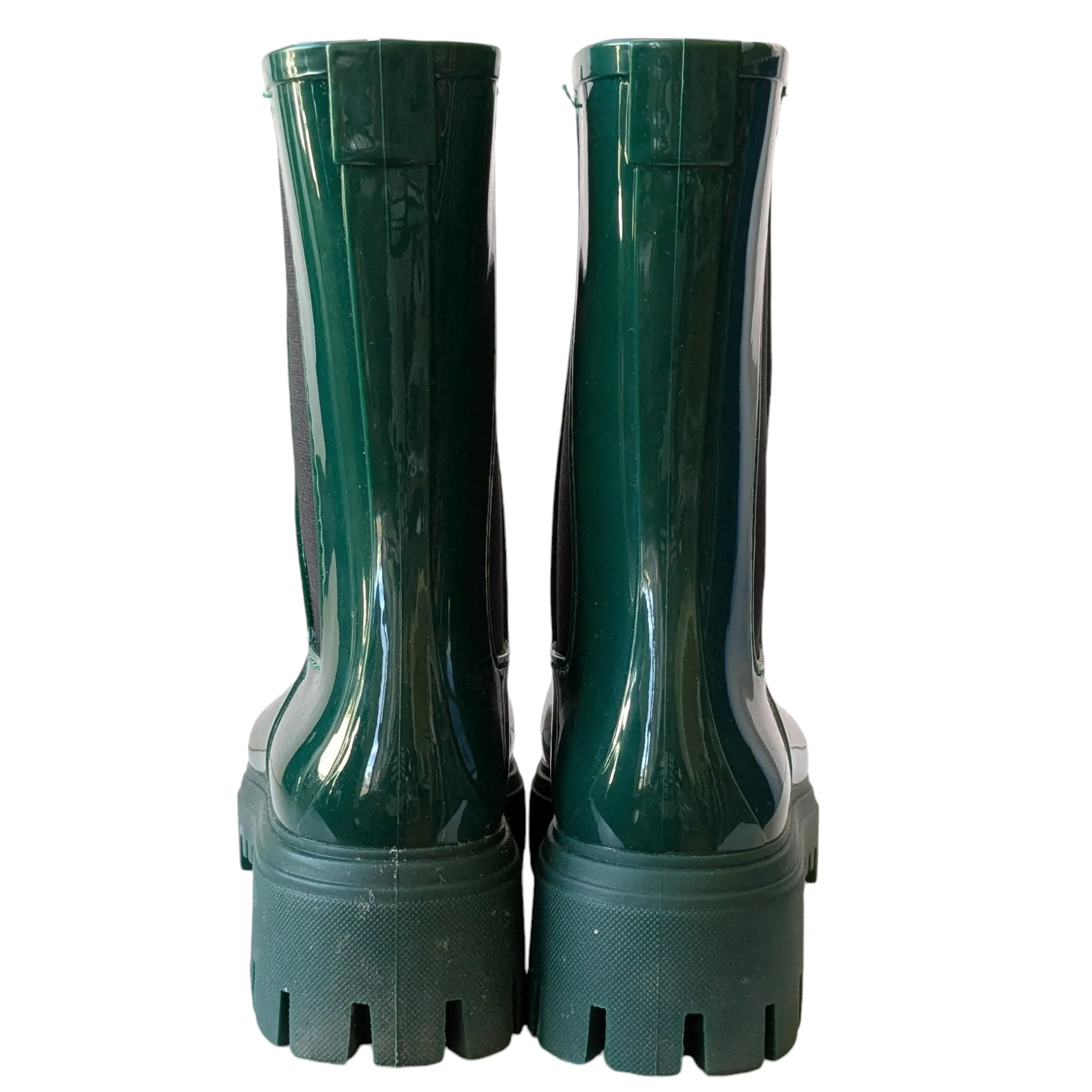 Green Rubber Rain Boots Size 38