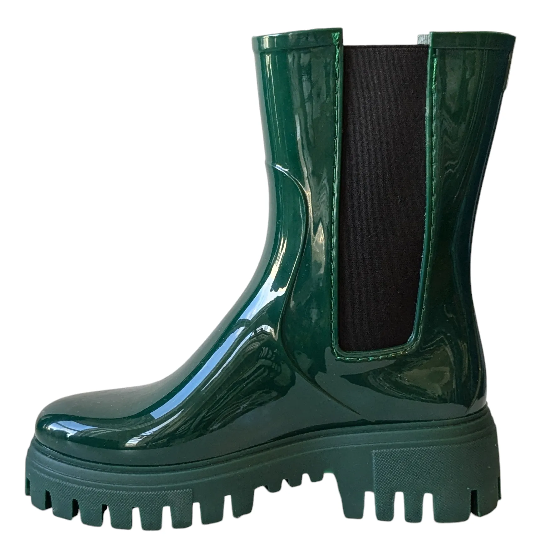 Green Rubber Rain Boots Size 38