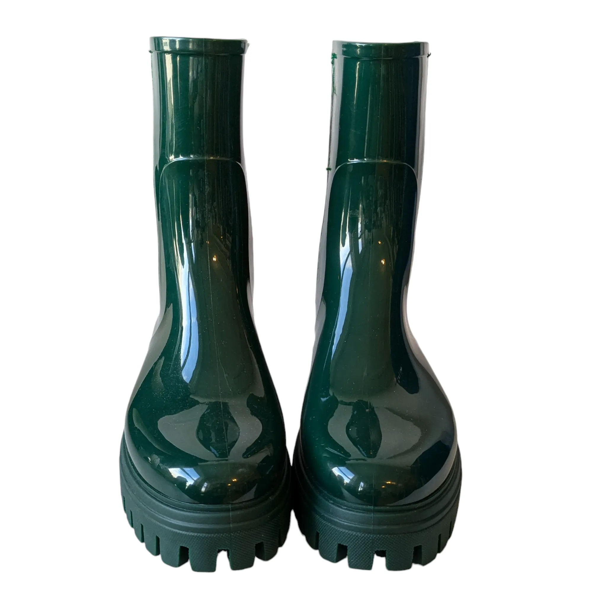Green Rubber Rain Boots Size 38