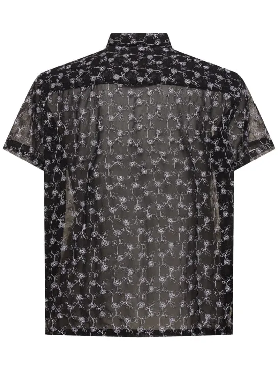 Harago   Cotton lace s/s shirt 