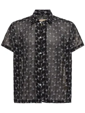 Harago   Cotton lace s/s shirt 