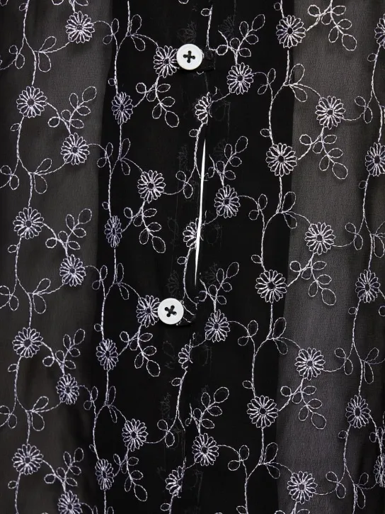 Harago   Cotton lace s/s shirt 