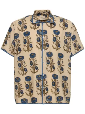 Harago   Floral print cotton s/s shirt 
