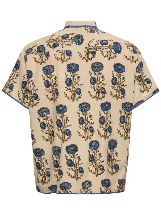Harago   Floral print cotton s/s shirt 