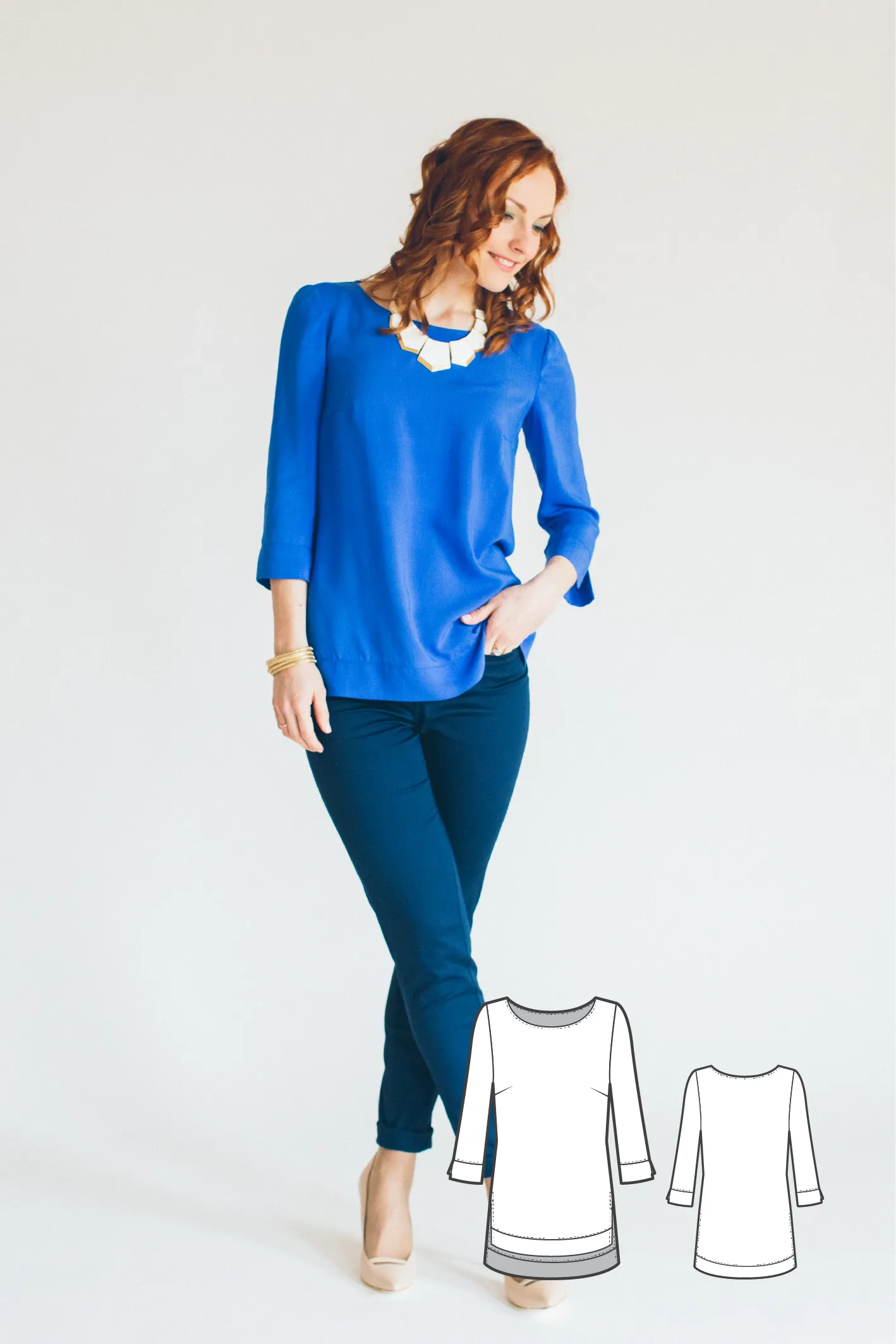 High Low Long Sleeve Top #1106