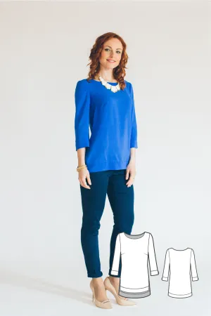 High Low Long Sleeve Top #1106