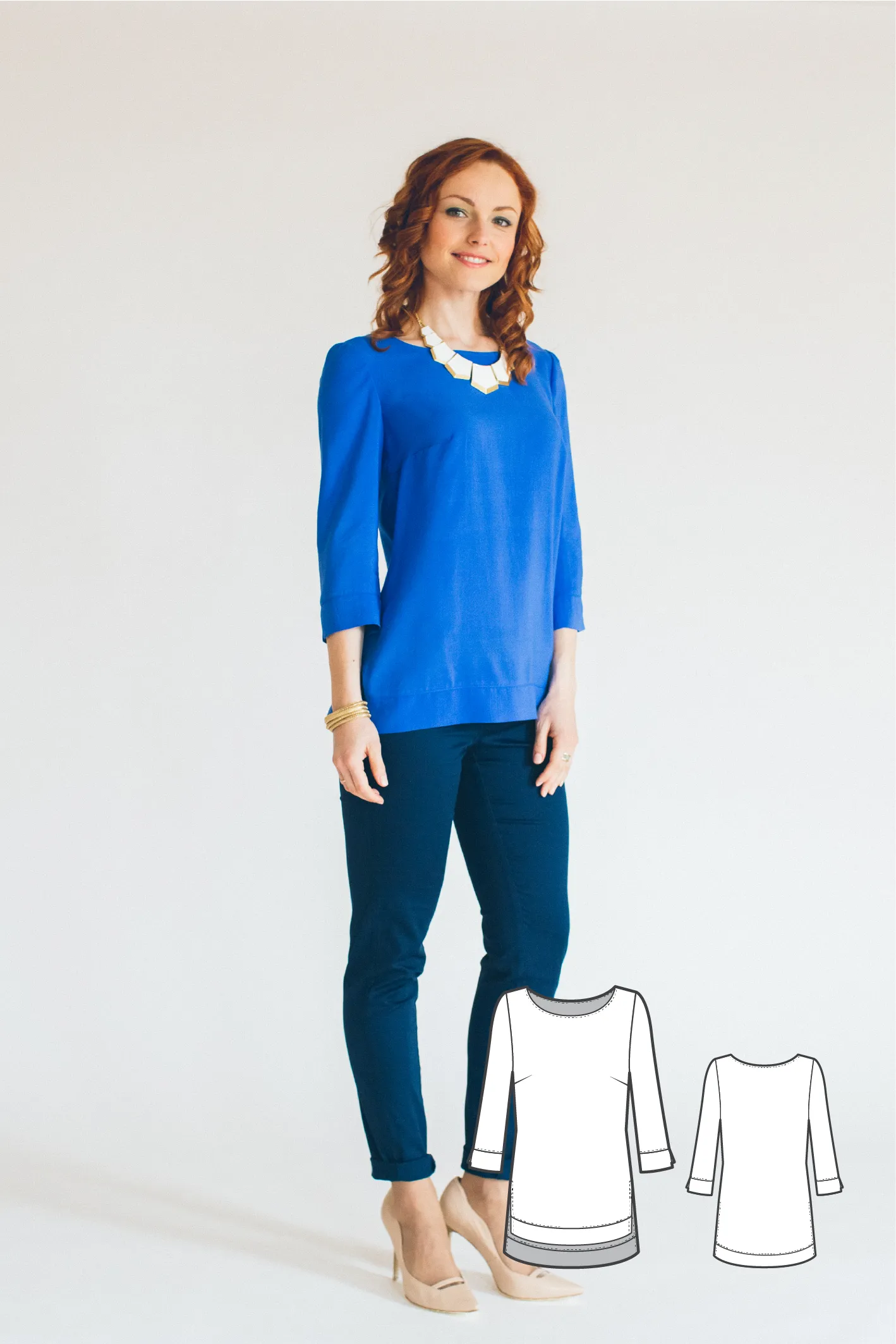High Low Long Sleeve Top #1106