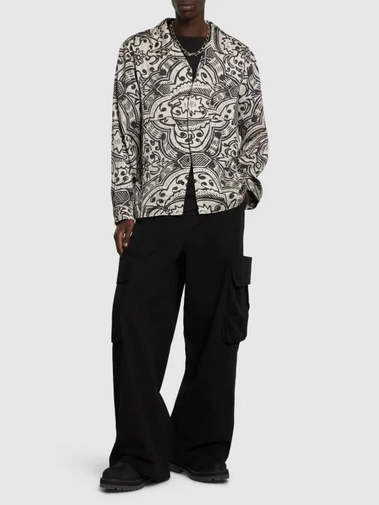 Honor the Gift   Printed woven long sleeve shirt 