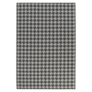 Houndstooth Grey Rug