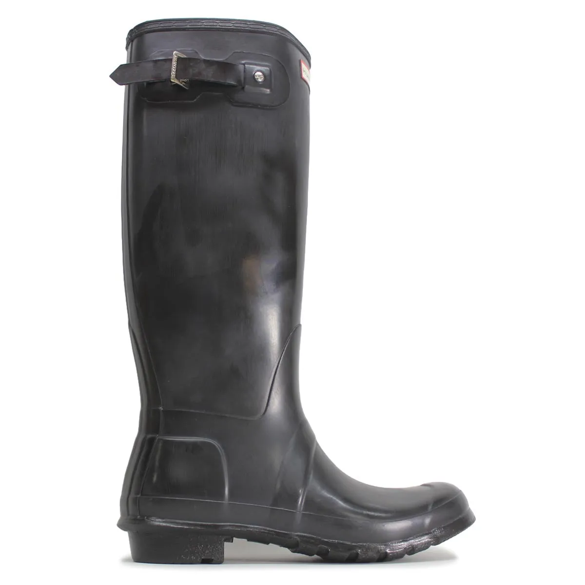 Hunter Original Tall Gloss Black Wellies Womens Rainboots - UK 7