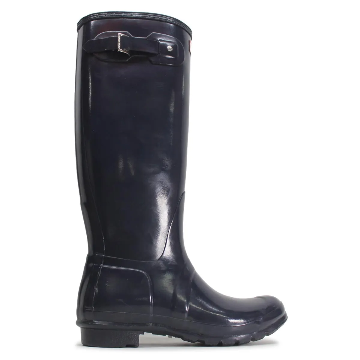 Hunter Original Tall Gloss Navy Womens Wellies Rainboots - UK 7