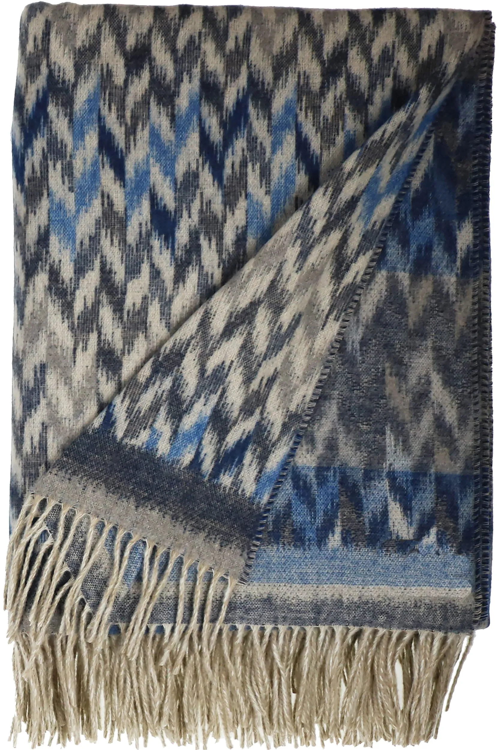 Ikat Recycled Polyester Throw