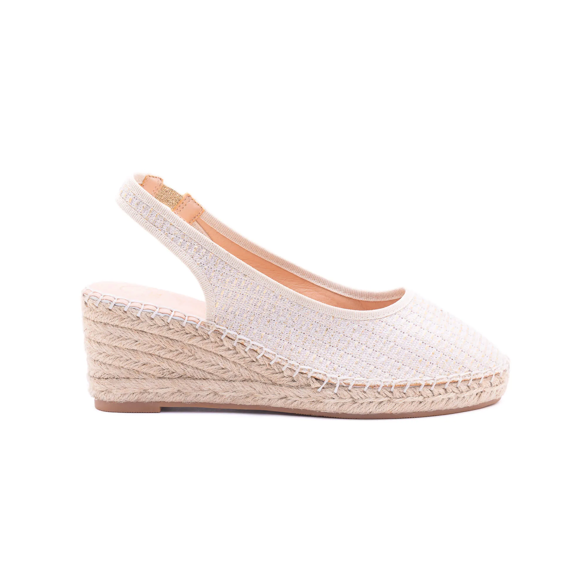 Imelda Light Gold Espadrilles