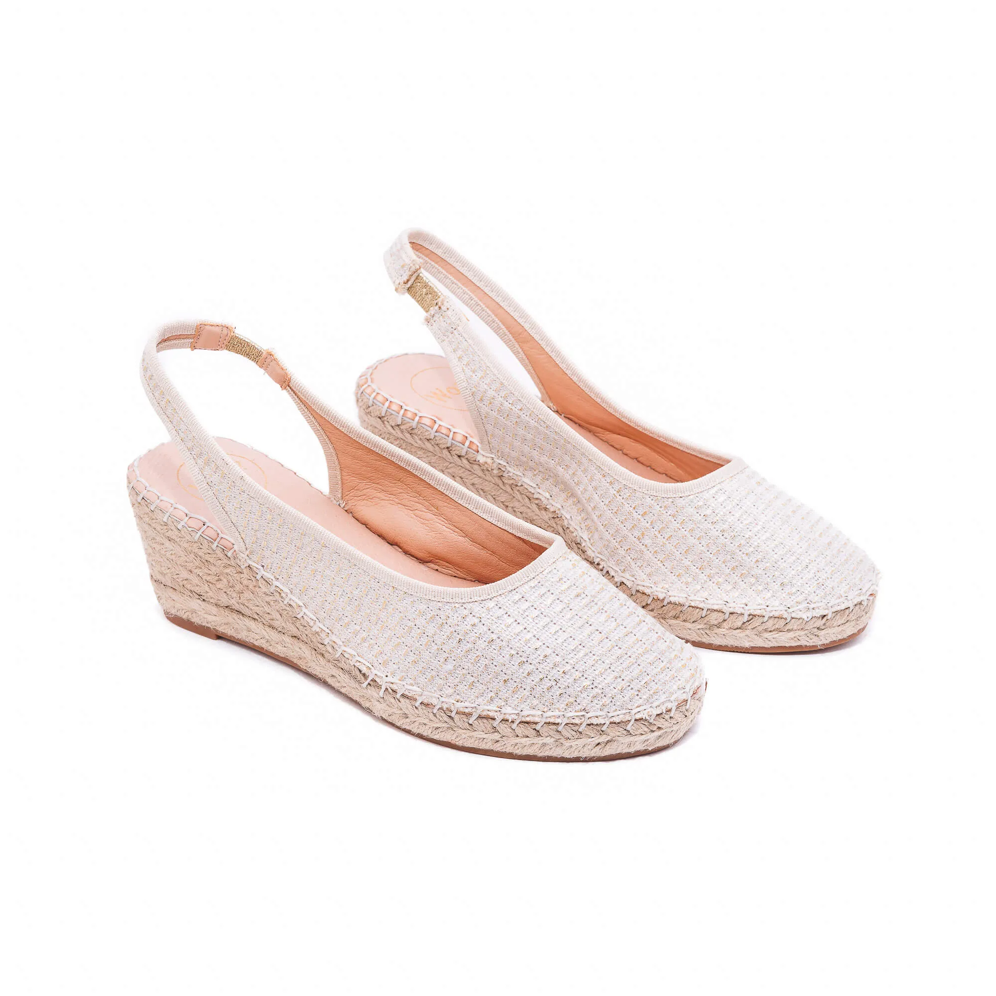 Imelda Light Gold Espadrilles