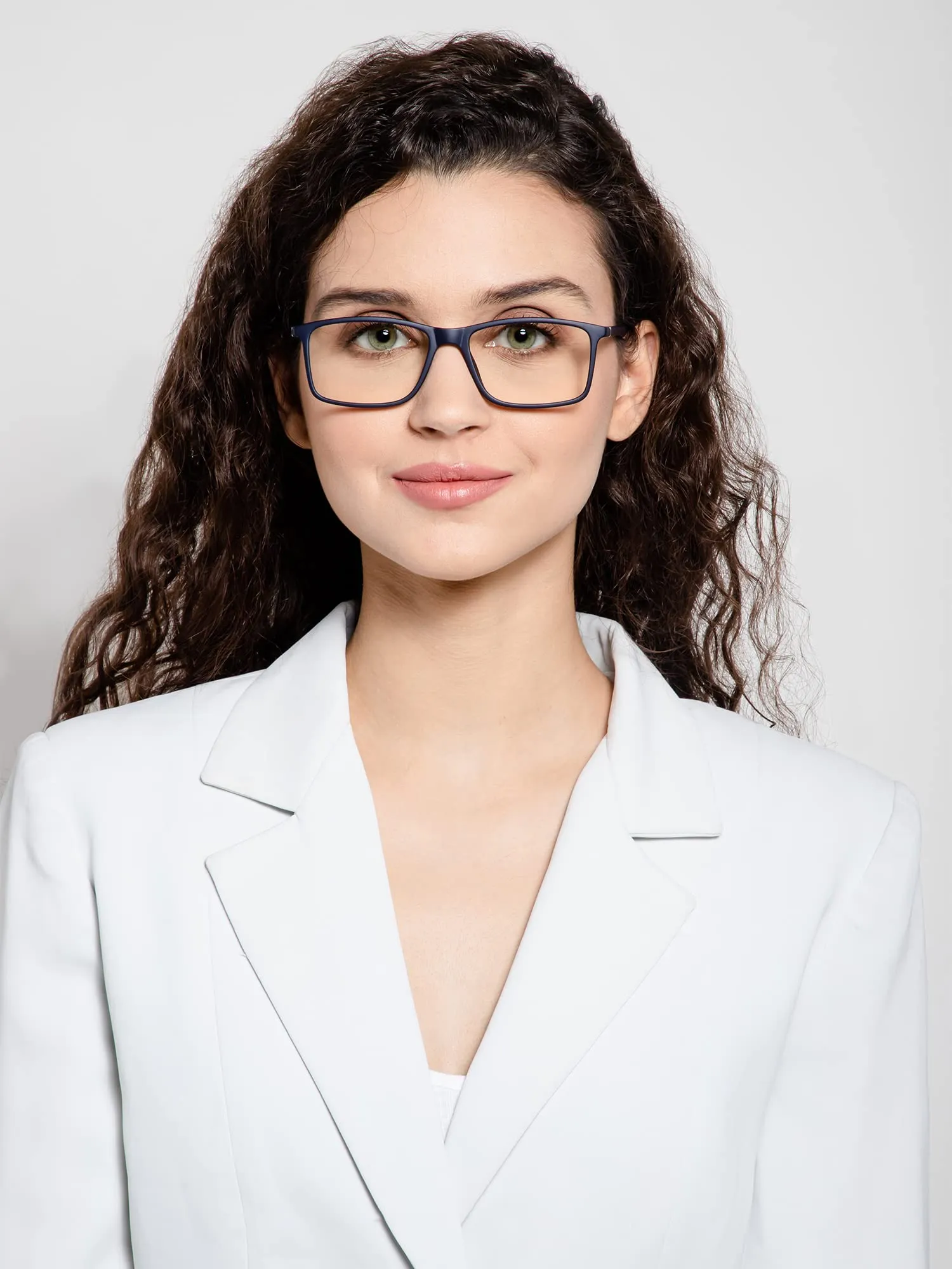 Intellilens Square Blue Cut Computer Glasses for Eye Protection (Blue) | Unisex, UV Protection Zero Power, Anti Glare & Blue Light Filter Glasses
