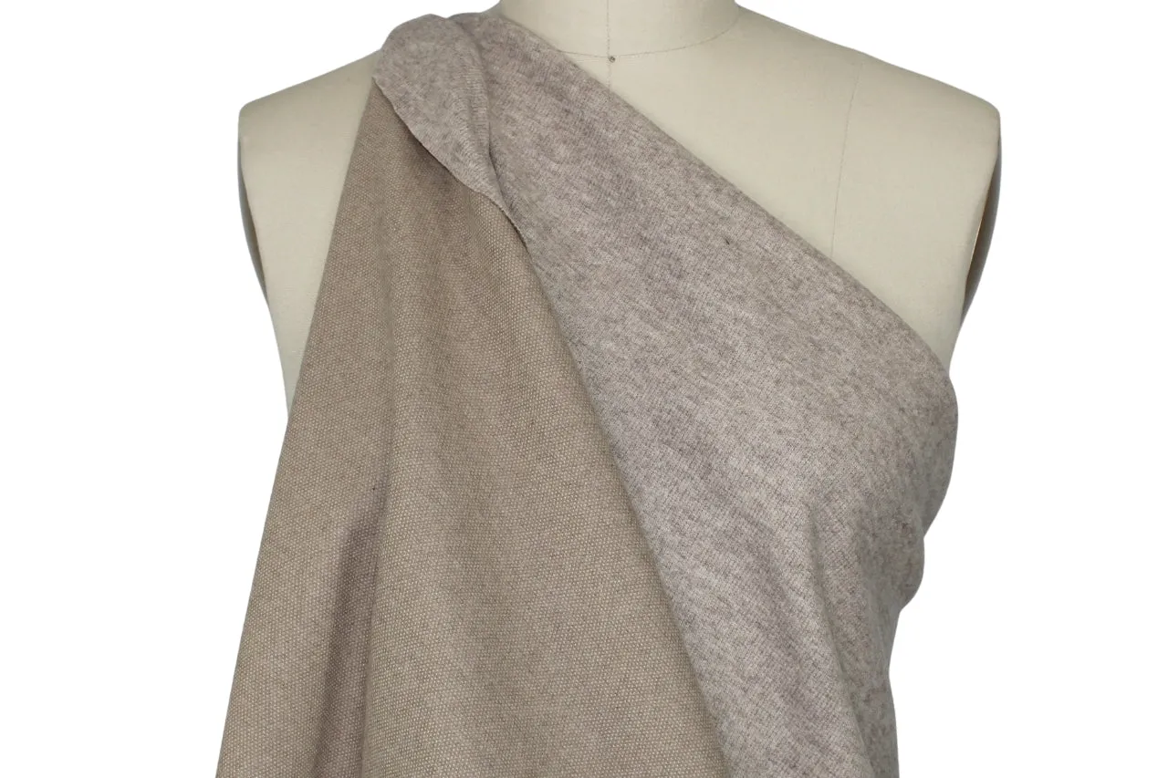 Italian Wool Sweater Knit - Heathered Oatmeal