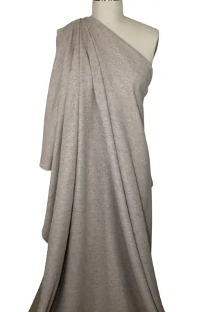 Italian Wool Sweater Knit - Heathered Oatmeal